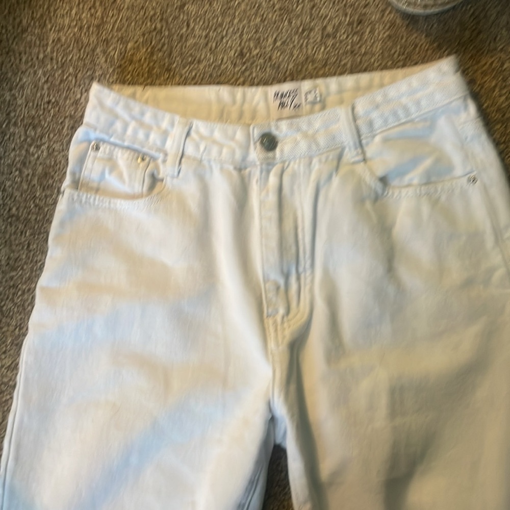 Princess Polly CC Hammer wide leg white jeans - Picture 7 of 8